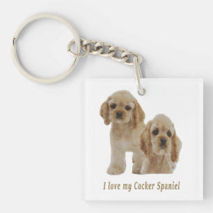 cocker spaniels key ring