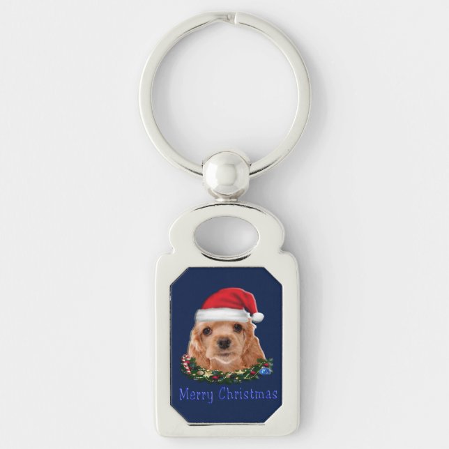 Cocker Spaniels Key Ring (Front)