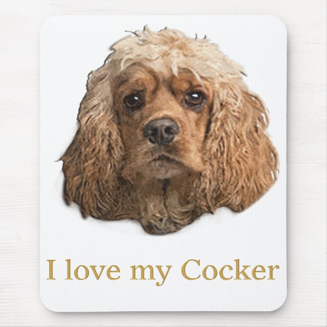 cocker Spaniels Mouse Pad (Front)
