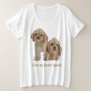 cocker spaniels plus size T-Shirt