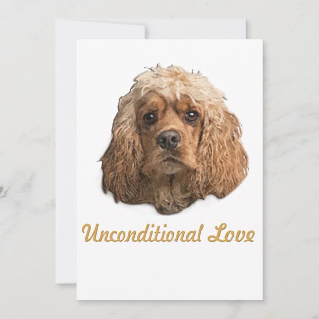 cocker Spaniels Thank You Card (Front)