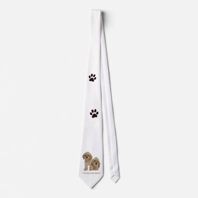 cocker Spaniels Tie (Front)