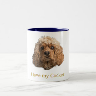 cocker spaniels Two-Tone coffee mug
