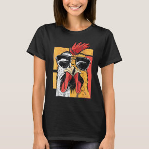 Cockerel Animals Poultry Graphic Pun Tee