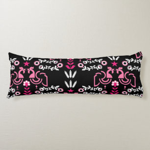 Cockerel Scandinavian Folk Art   Body Cushion