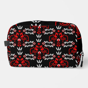 Cockerel Scandinavian Folk Art Dopp Kit
