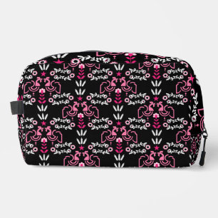 Cockerel Scandinavian Folk Art   Dopp Kit