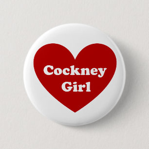Cockney Girl 6 Cm Round Badge