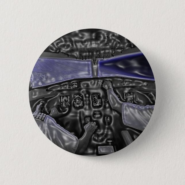 Cockpit 6 Cm Round Badge (Front)