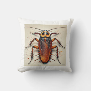 Cockroach 010924IREF241 - Watercolor Cushion