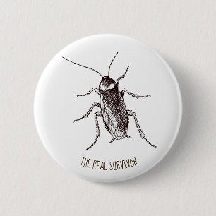 Cockroach 6 Cm Round Badge