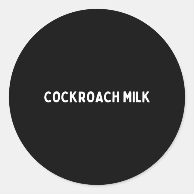 Cockroach Milk Nutrition Classic Round Sticker (Front)