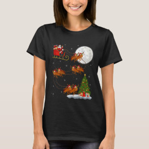 Cockroach Santa Sleigh Flying Funny Magical Christ T-Shirt