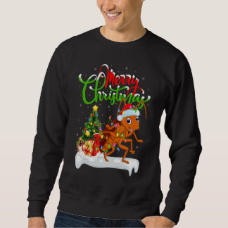 Cockroach   Xmas Decorations Santa Cockroach Chris Sweatshirt