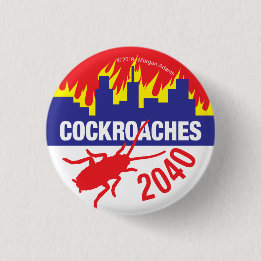 Cockroaches 2040 Button