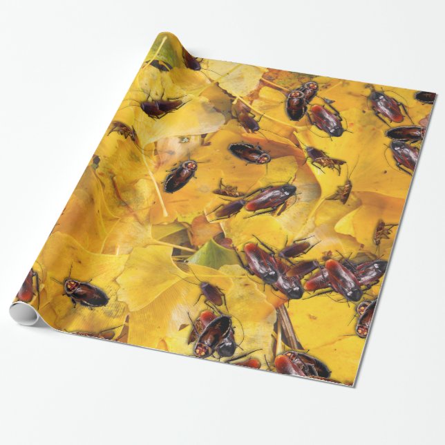 Cockroaches Wrapping Paper (Unrolled)