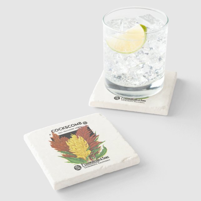 Cockscomb Stone Coaster (Side)