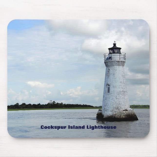 Cockspur Island Lighthouse Mouse Pad (Front)