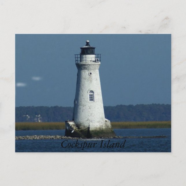 Cockspur Island Lighthouse Postcard (Front)