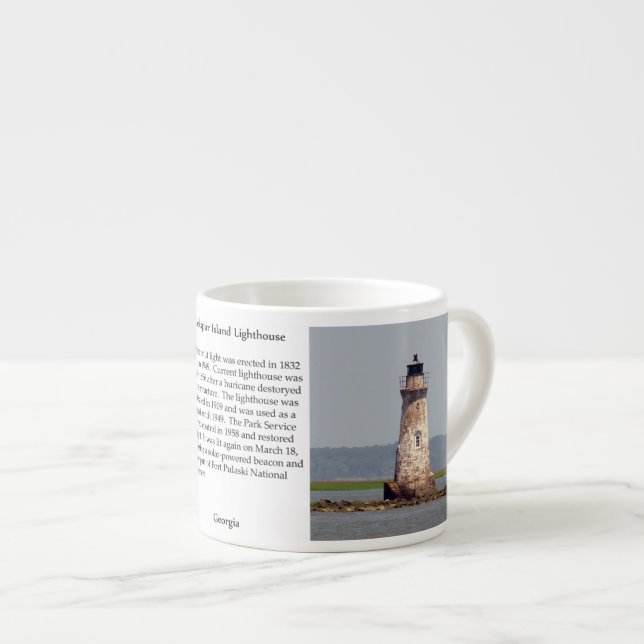 Cockspur Island Lighthouse Speciality Mug (Front Right)