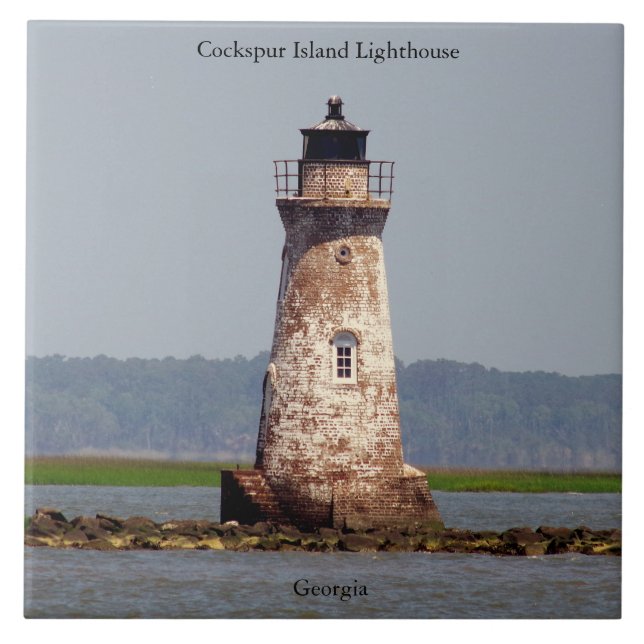 Cockspur Island Lighthouse tile (Front)