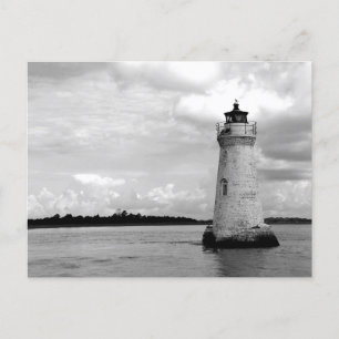Cockspur lighthouse Tybee Island, Georgia Holiday Postcard