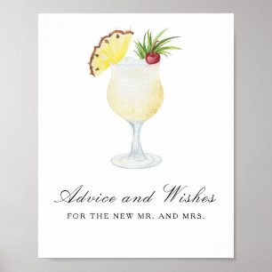 Cocktail - Advice and Wishes for Newlyweds Poster