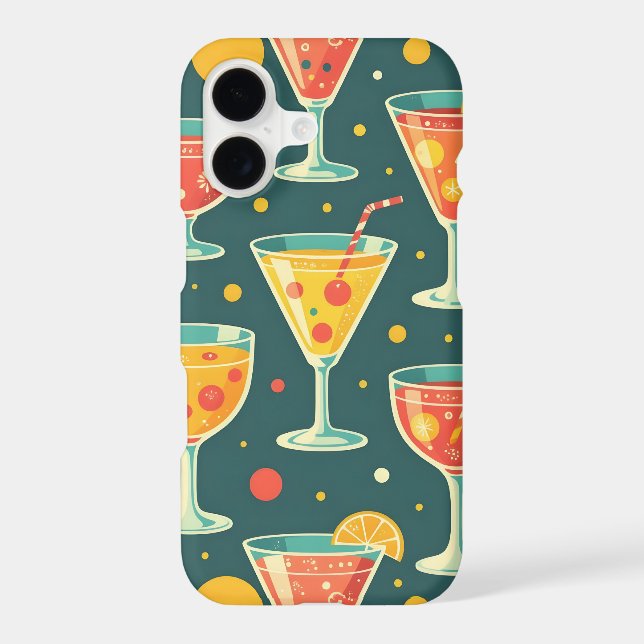 Cocktail and juice drinks pattern (Back)