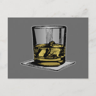 Cocktail and Napkin Design Postcard