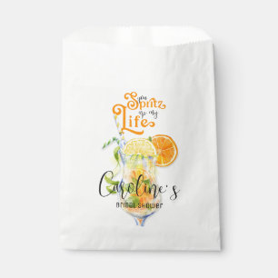 Cocktail Aperol Spritz Italian Style Bridal Shower Favour Bags