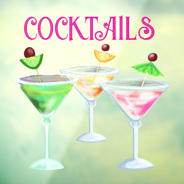 Cocktail Bar drinks sign (Sheet 3)