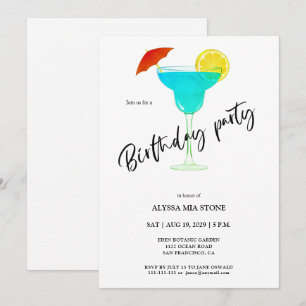 Cocktail Birthday Party Invitation