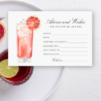 Cocktail - Bridal Shower Advice and Wishes