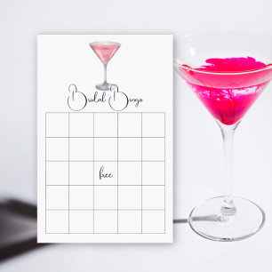 Cocktail Bridal shower bingo game