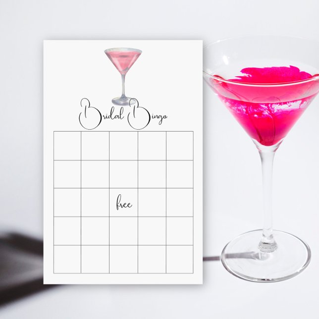 Cocktail Bridal shower bingo game (Creator Uploaded)