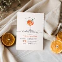 Cocktail Calligraphy Bridal Shower