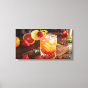 cocktail canvas print