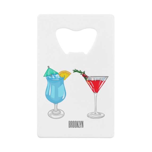 Cocktail cartoon illustration (Front)
