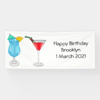 Cocktail cartoon illustration