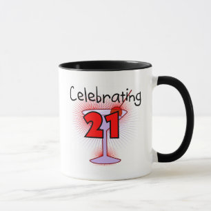Cocktail Celebrating 21 Tshirts and Gifts Mug