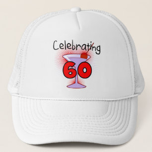 Cocktail Celebrating 60 Tshirts and Gifts Trucker Hat