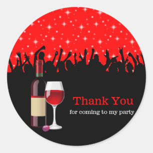 Cocktail * choose background colour classic round sticker