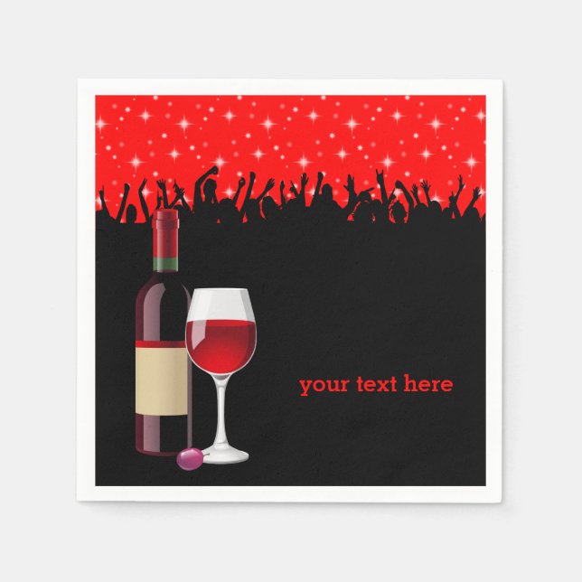 Cocktail * choose background colour napkin (Front)