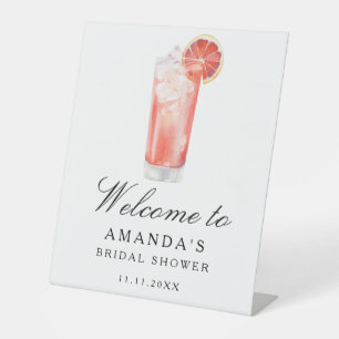 Cocktail Citrus - bridal shower welcome sign