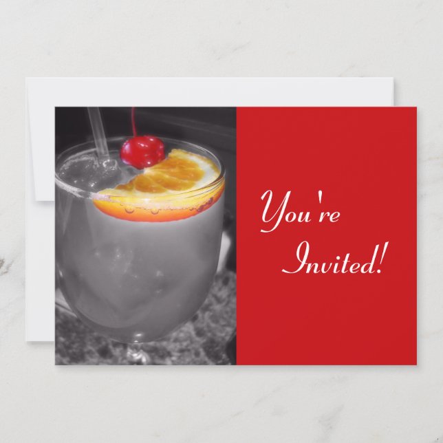 Cocktail Drink Invitation (Front)