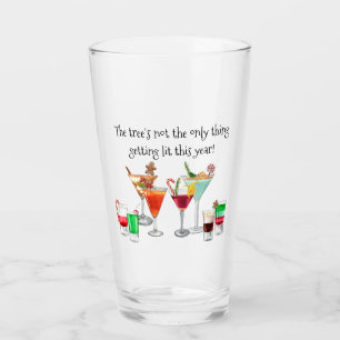 Cocktail Drinking Funny Saying Christmas   Glass