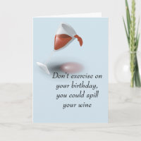 Cocktail Drinking Humour Wine Birthday Card