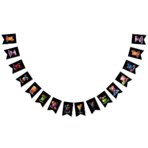 Cocktail Drinks Halloween Party Banner 