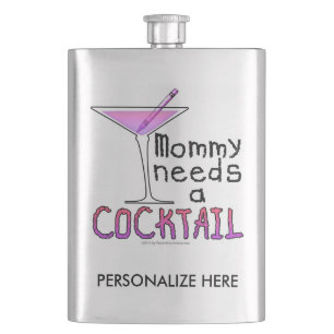 COCKTAIL FLASK - Mummy Needs a COCKTAIL!