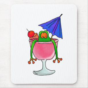 Cocktail Frog Mouse Pad